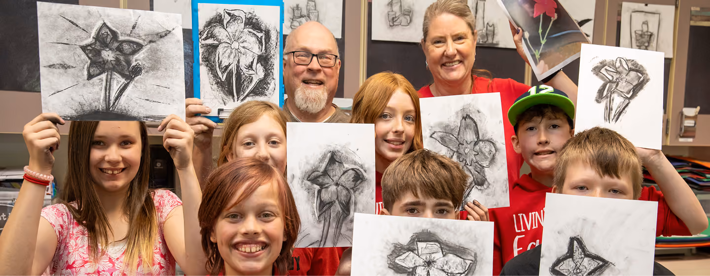 Artist support at Meyer Art Center