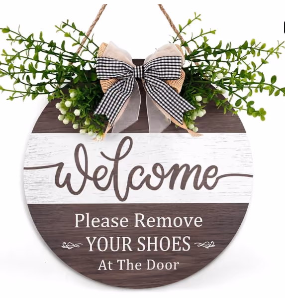 Please Take Your Shoes Off Before Entering the Home