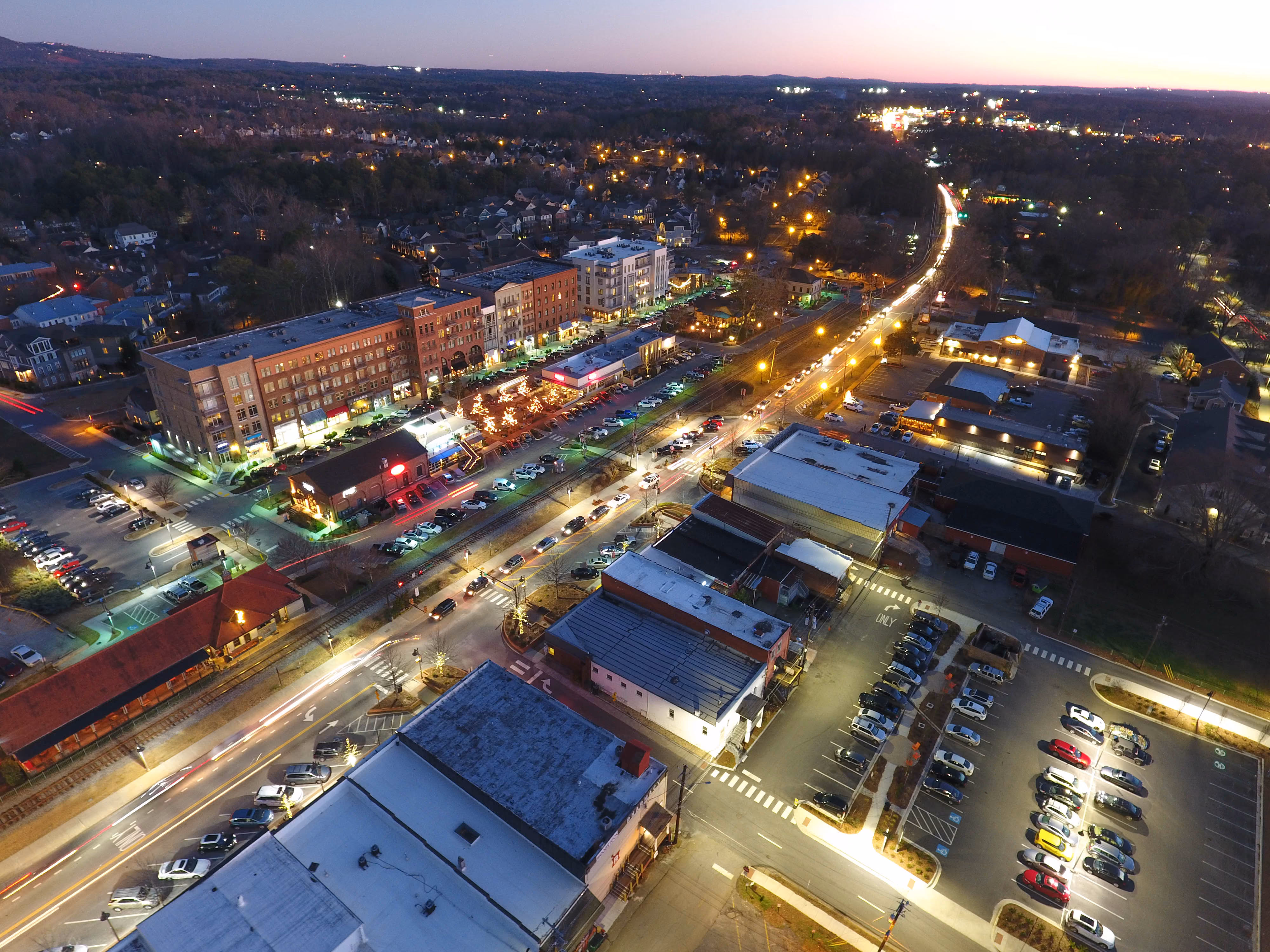 Downtown Woodstock in Woodstock, Georgia