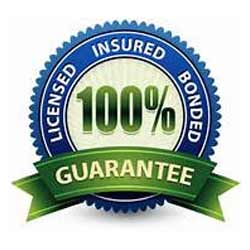 Licensed, insured, and bonded guarantee