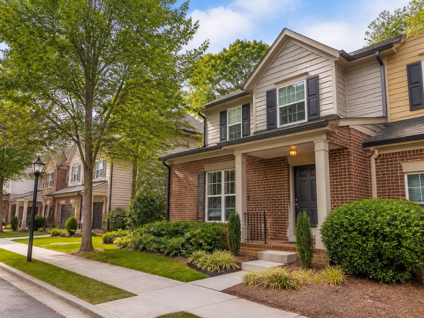 Representative townhome in Kennesaw, Georgia