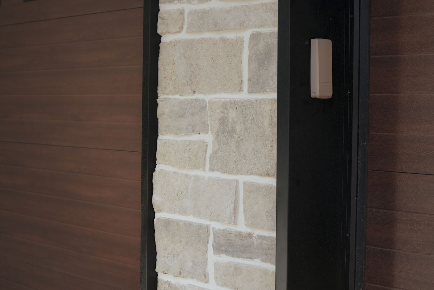Thin stone veneer detail