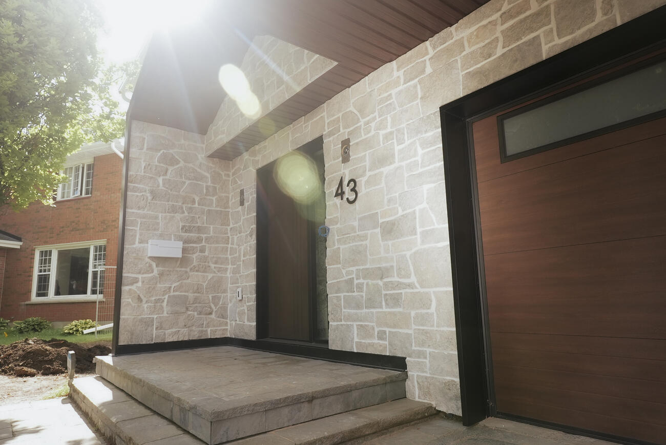 Stone entrance upgrade