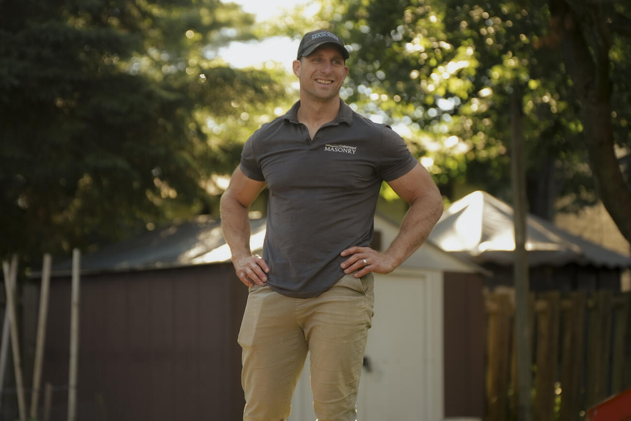Ben Becker arriving on site