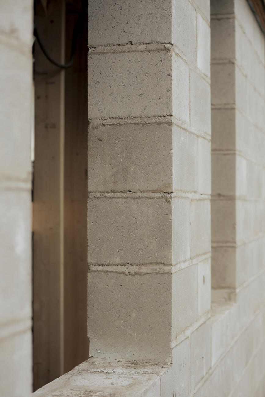 Structural block wall rebuild