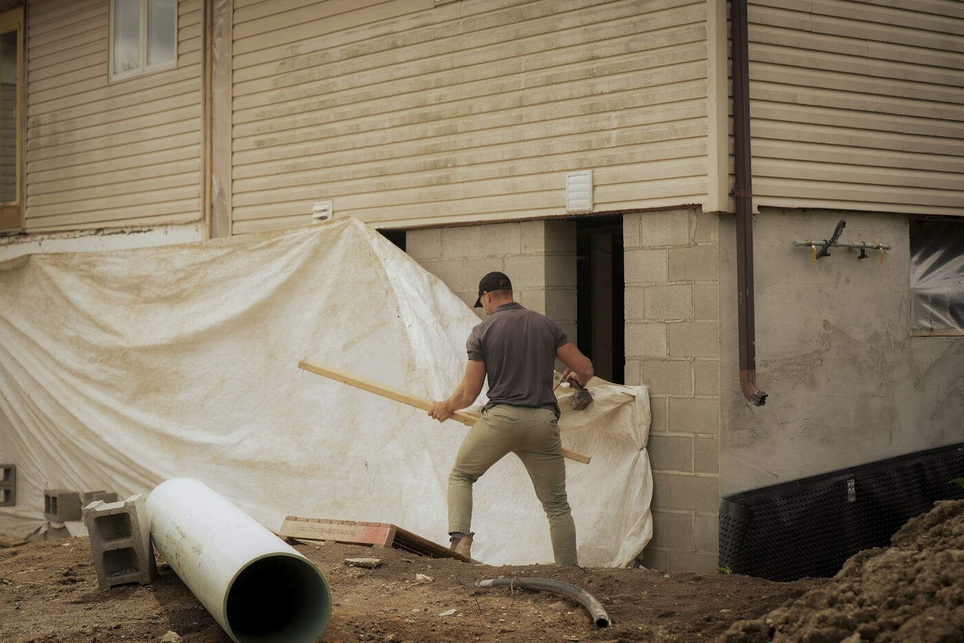 Drainage and excavation work