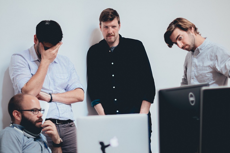 Yetis crowd around a bad creative brief