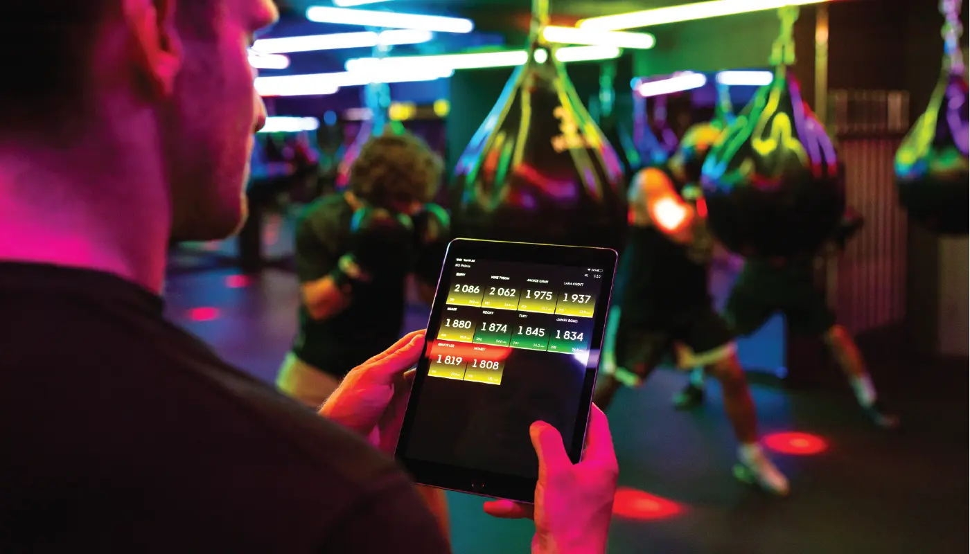 man using health and wellness app