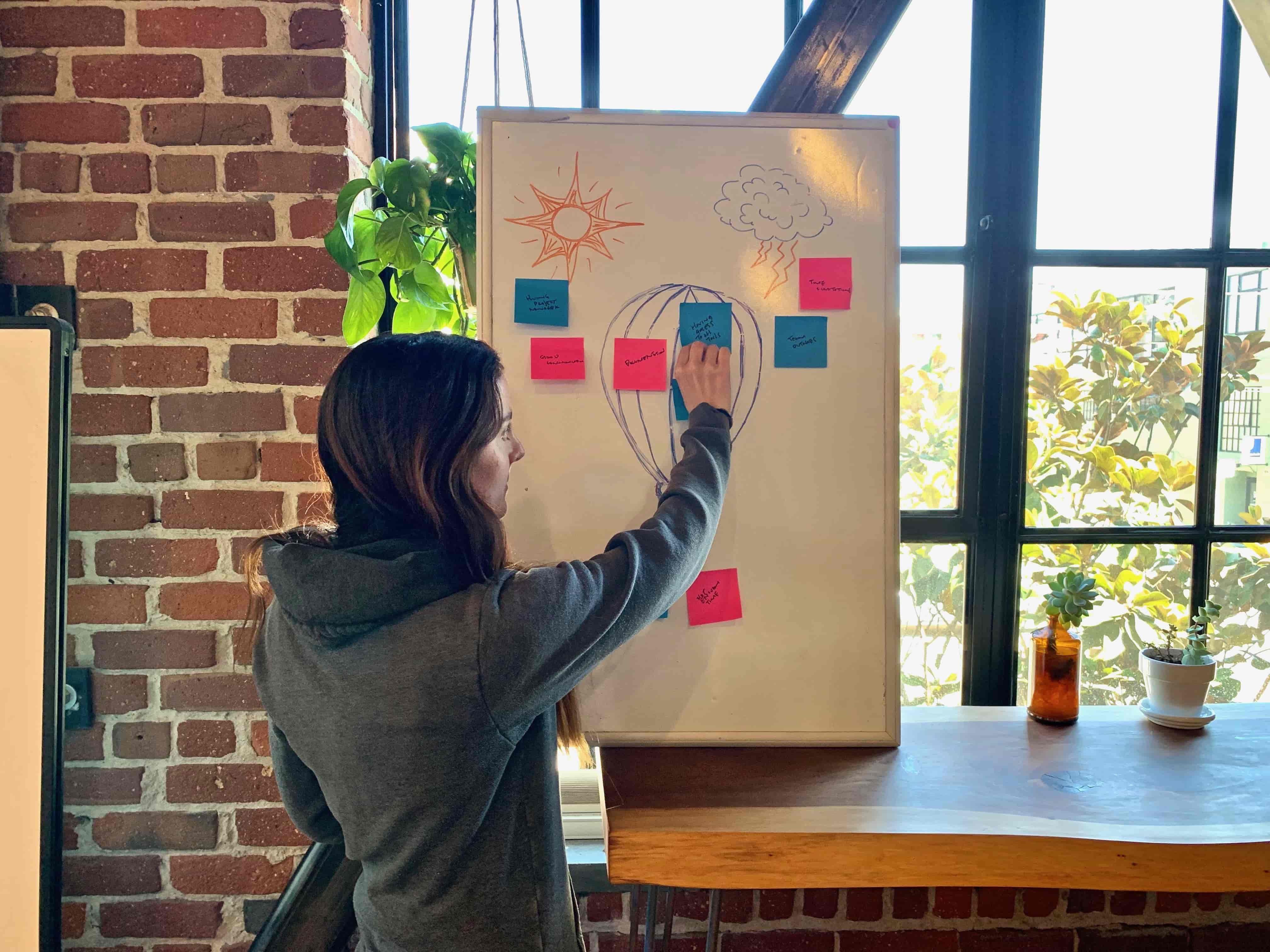 hot air balloon sprint retrospective idea