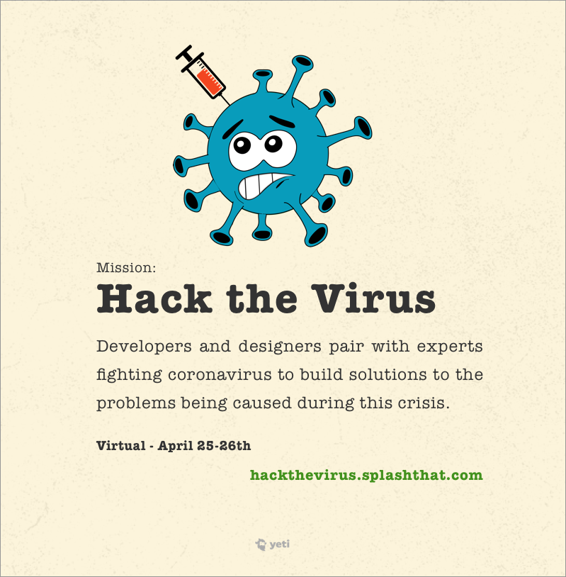 hack the virus flyer