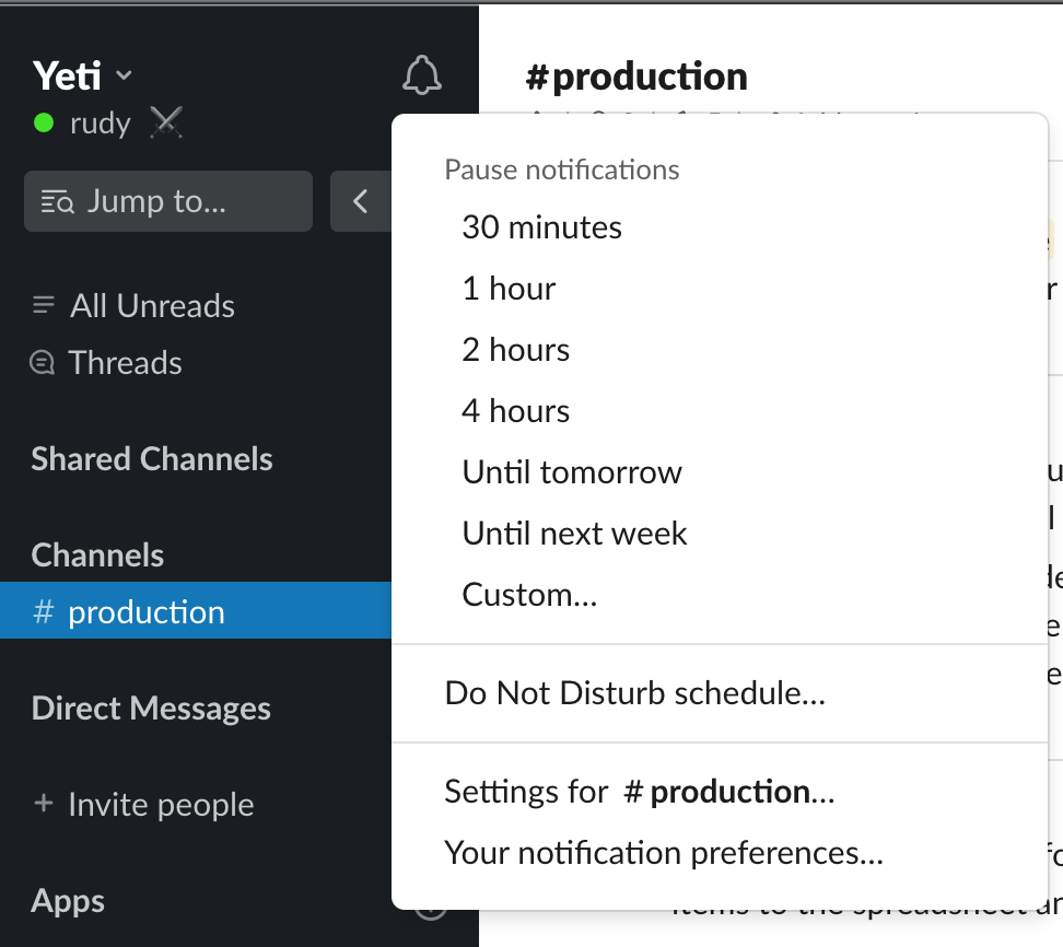 slack tips