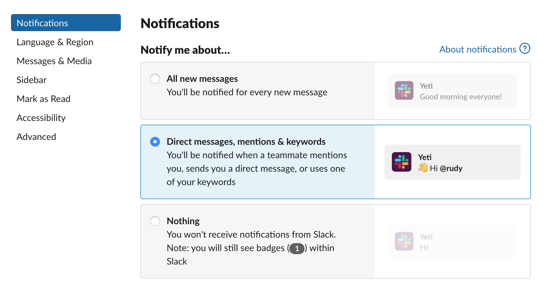 slack tips