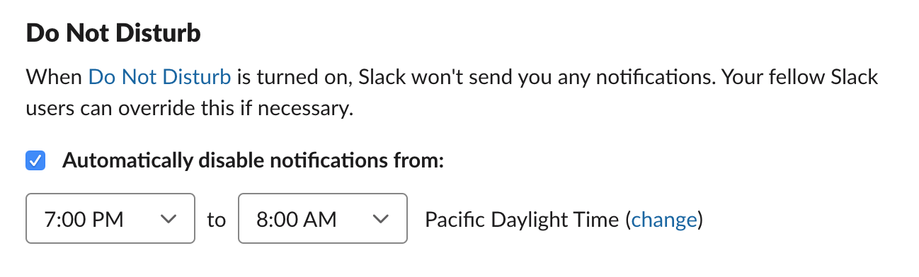 slack tips