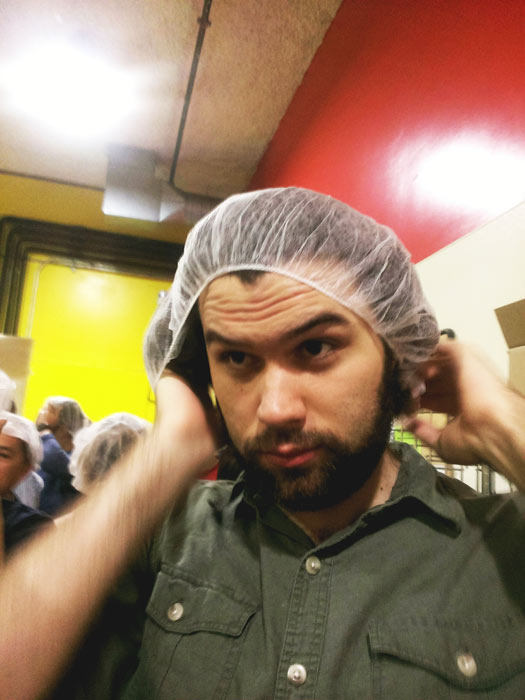 collin in a hairnet