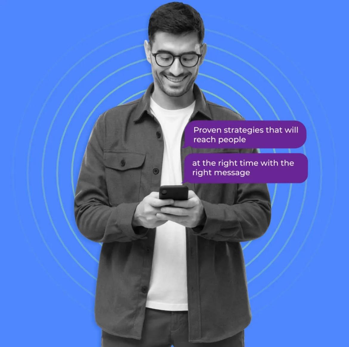 Mobile marketing illustration