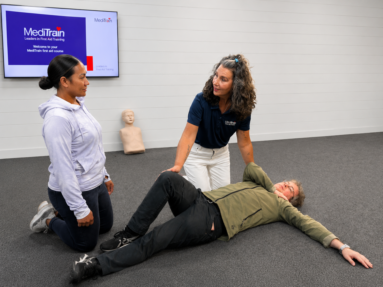 First aid training session