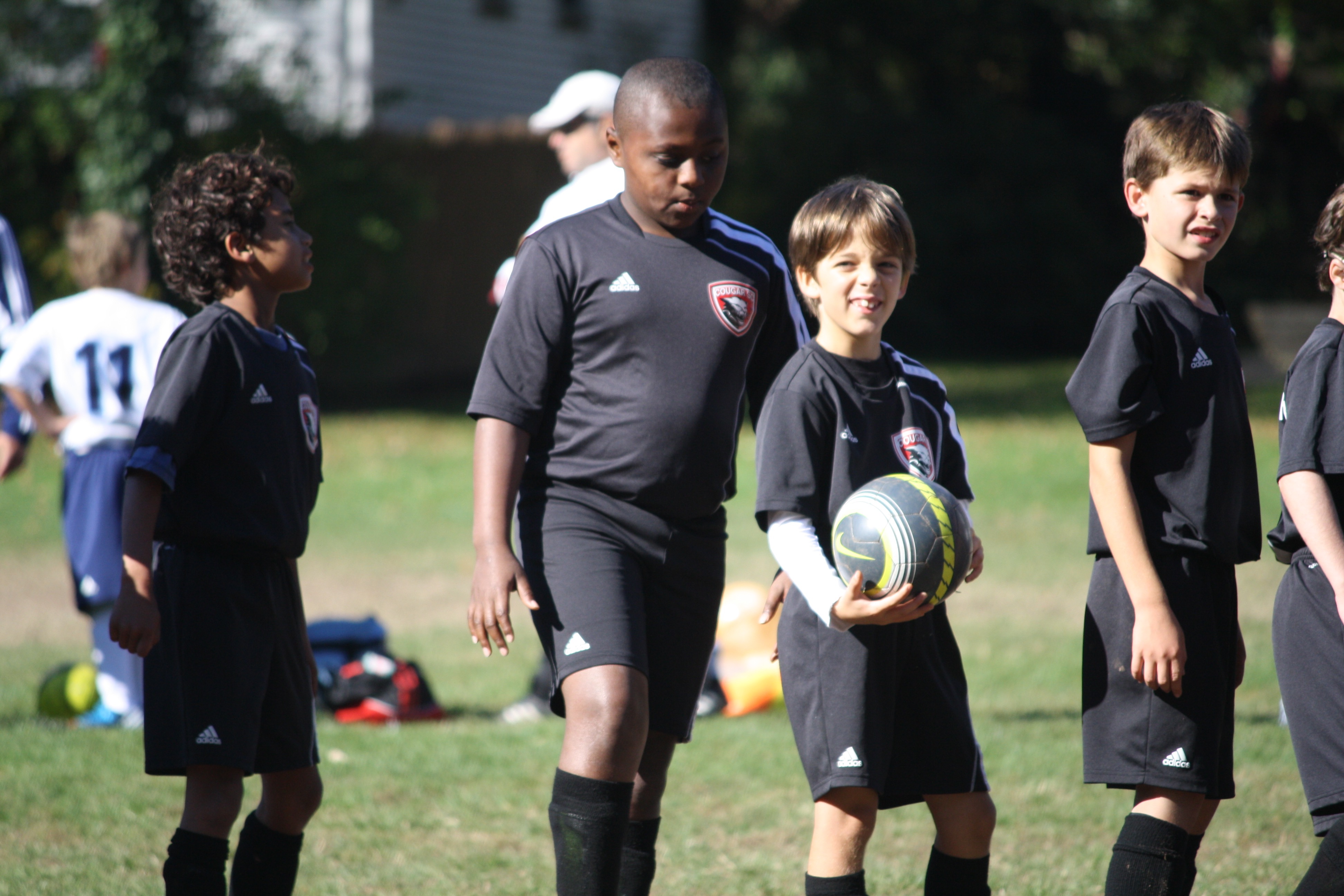 Cougar Soccer Club Academy players during a training session