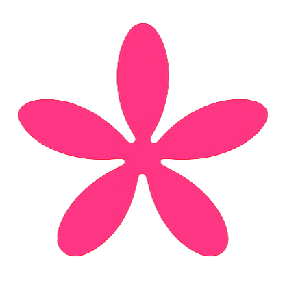 ピンクの花の装飾