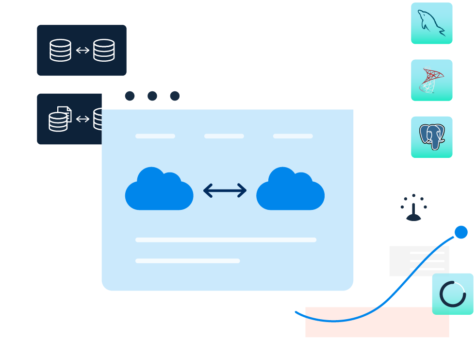 NineData data replication hero illustration