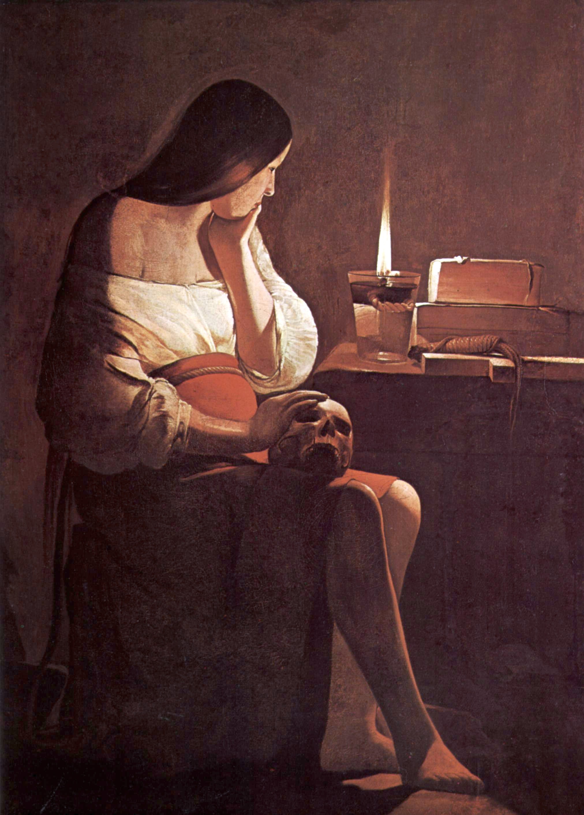 de La Tour, Magdalene with Two Flames