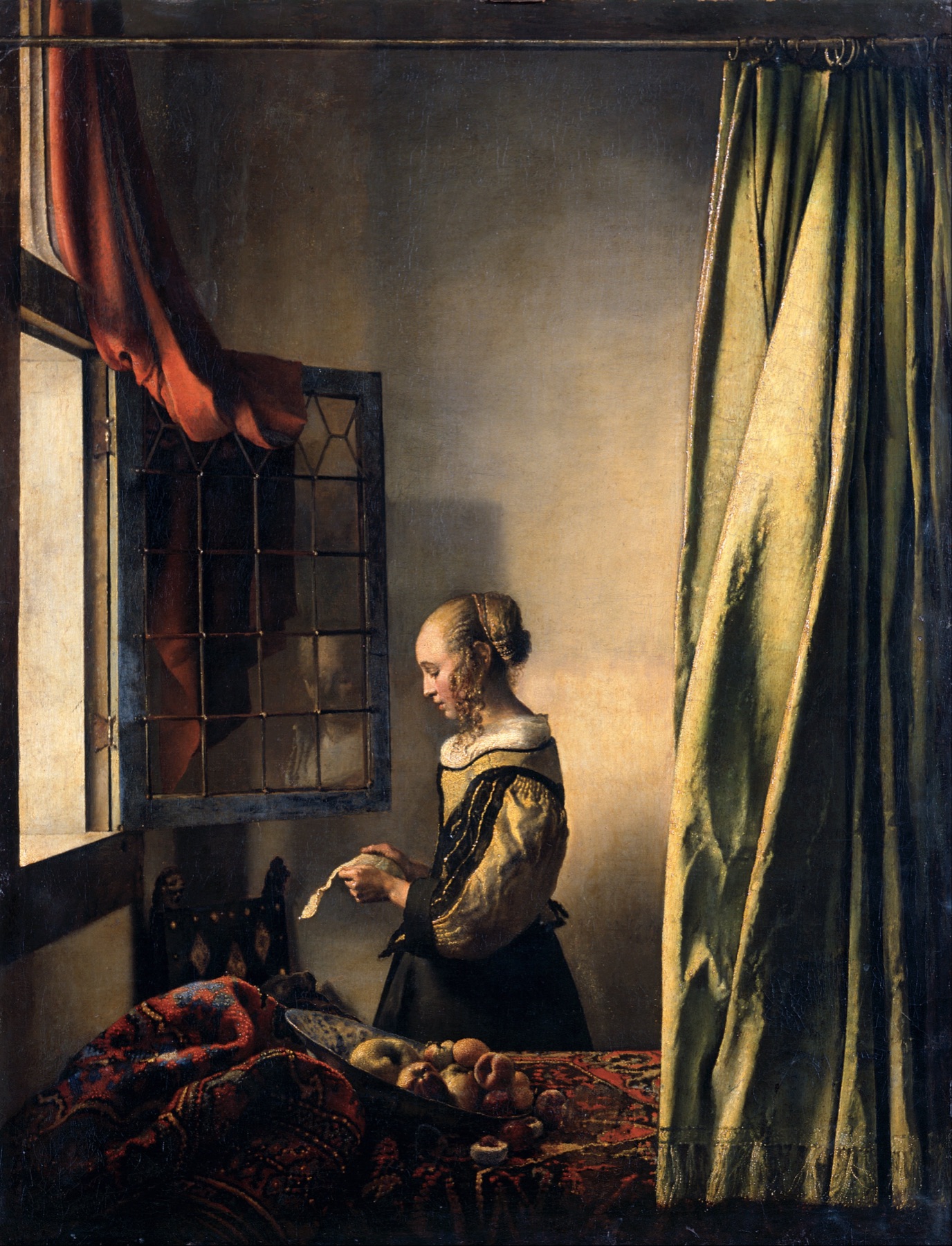 Vermeer, Girl Reading a Letter at an Open Window
