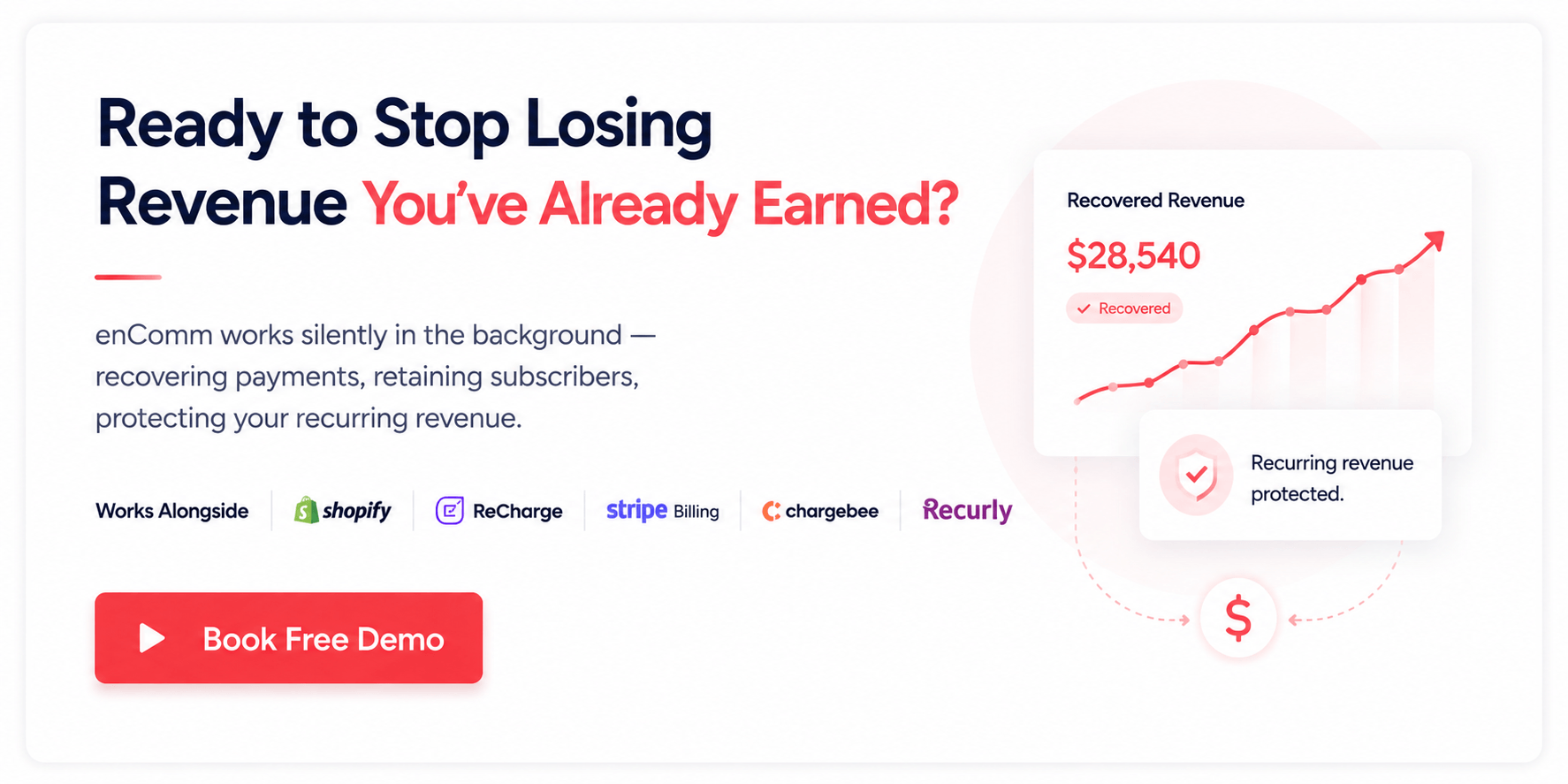 Subscription revenue recovery platform helping brands reduce involuntary churn and protect recurring revenue