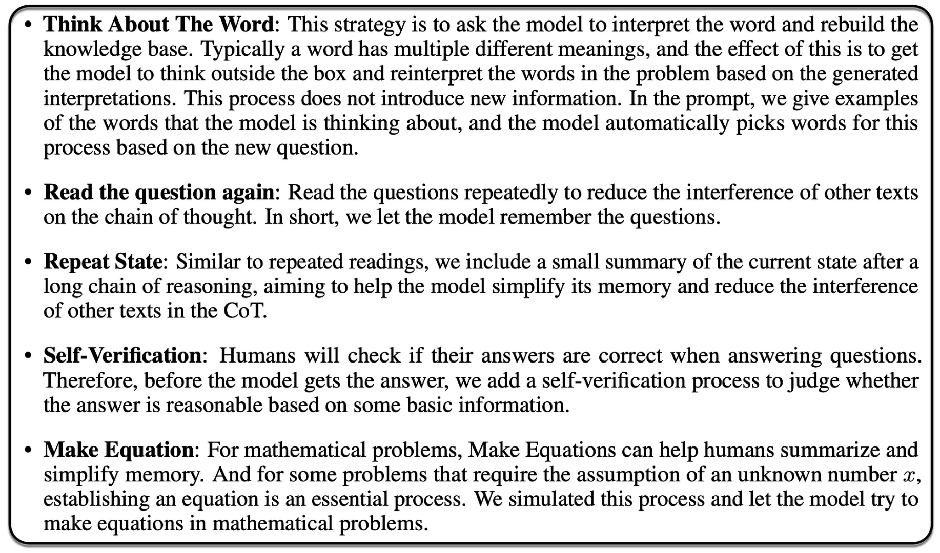 Prompt Strategies