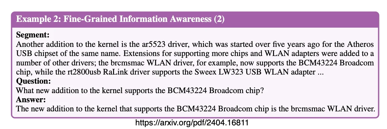 Fine-grained information (2)