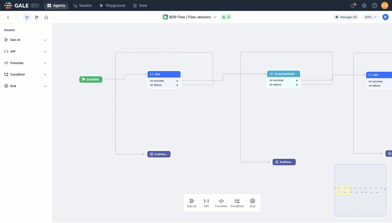 GIF showing Gale workflow demonstration.