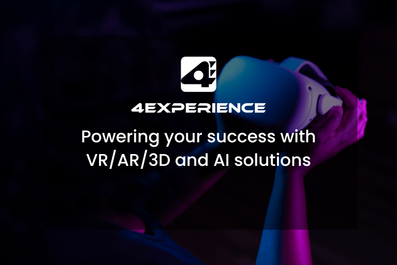 4Experience's official brand/share image representing their VR/AR business solutions