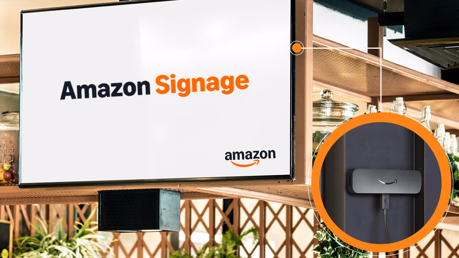 Amazon Signage Stick deploys quick-sticks.
