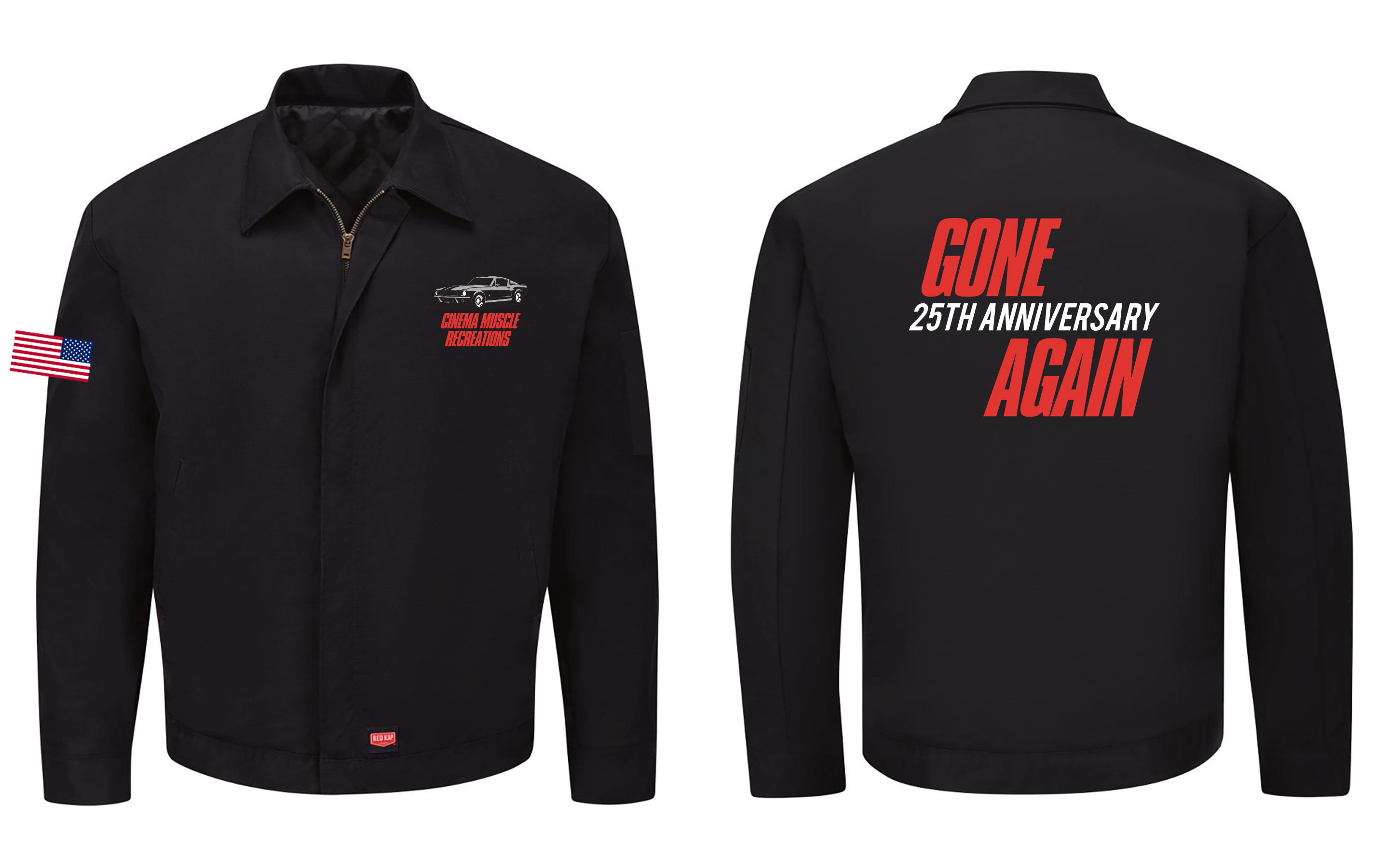 Gone Again Windbreaker, Back Graphic