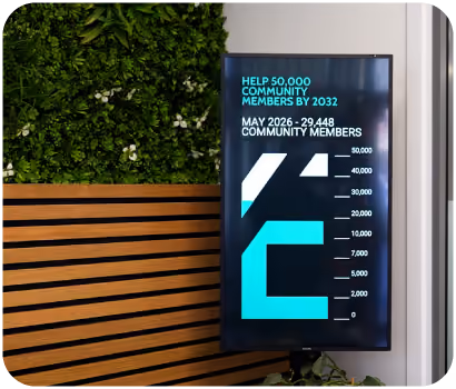 Enhance Physio screens powered by Fusion Signage