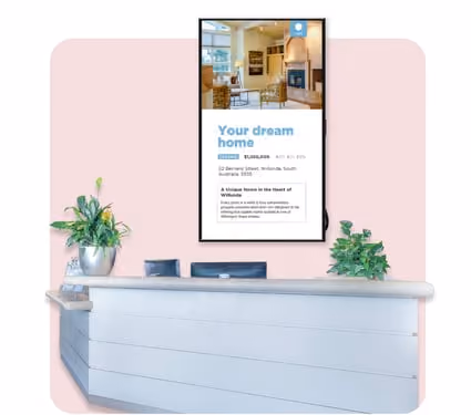 Digital Signage Software solution for any industry - Real-Estate