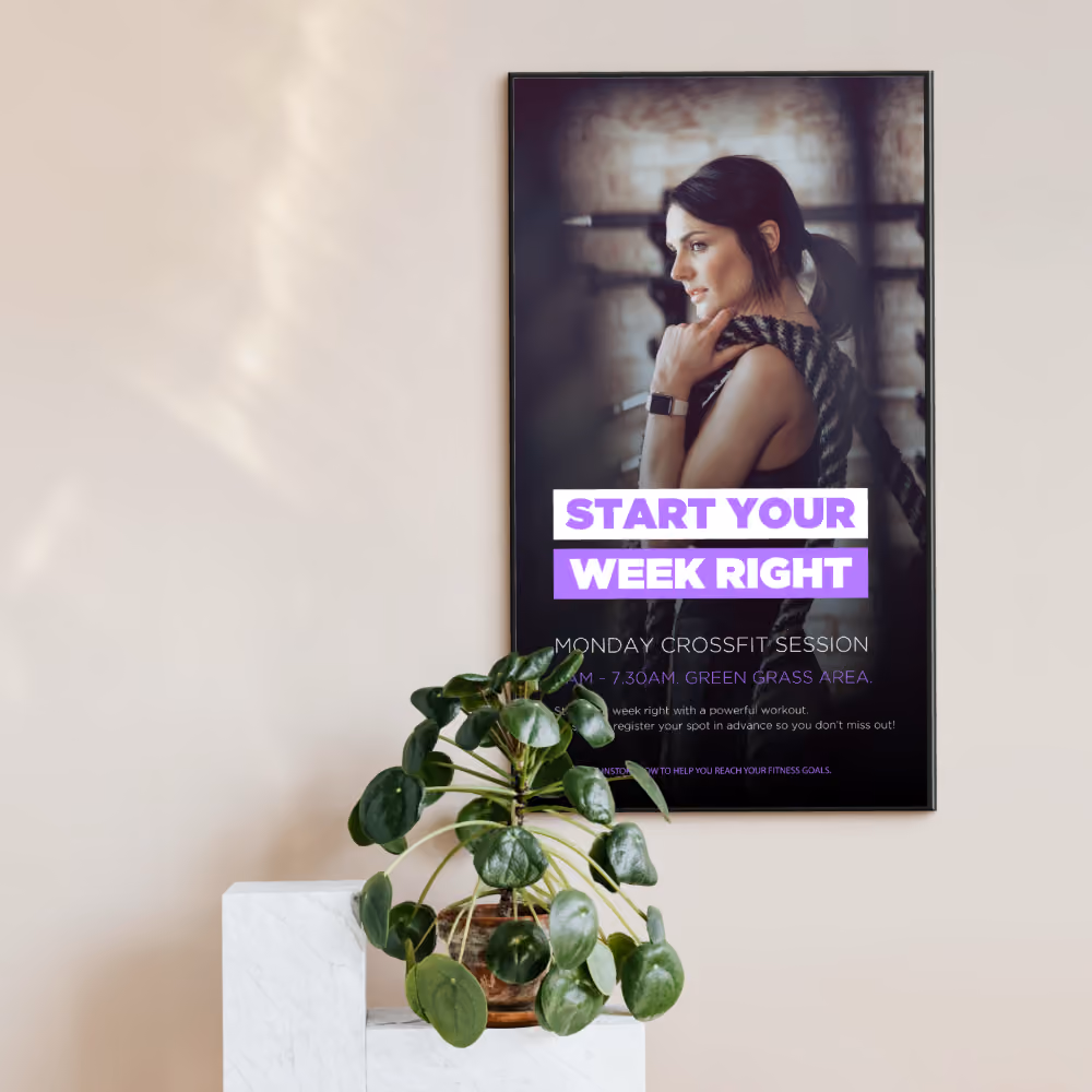 Motivate, inform, engage: digital signage in gyms and studios