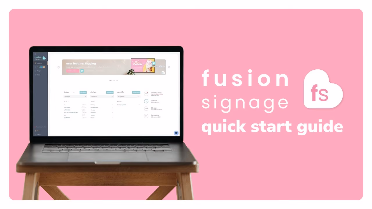 Fusion Signage Quick Start Guide 2024
