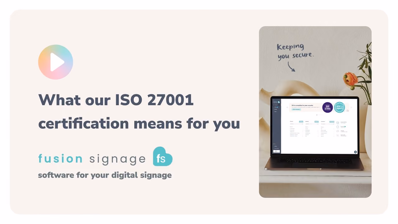What our ISO 27001 certification means for you ✨