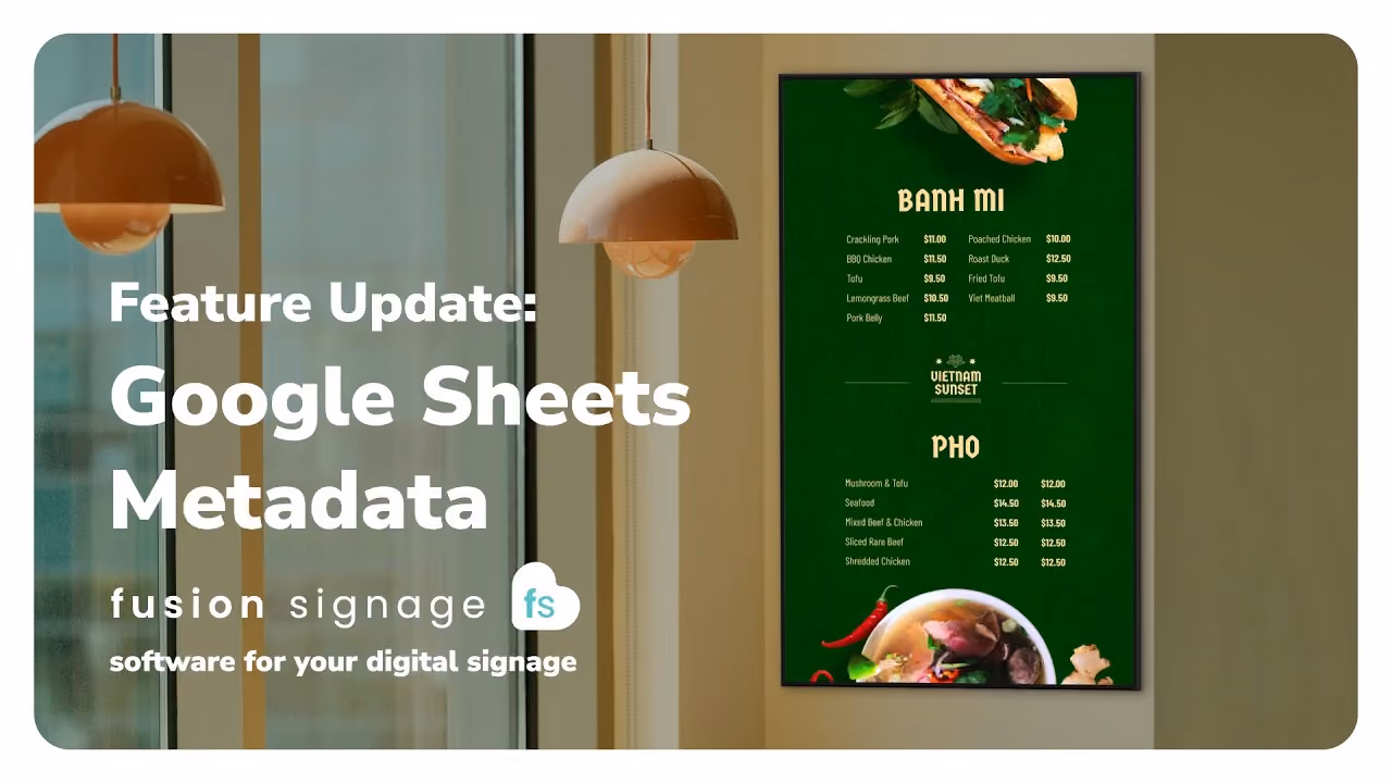 Feature Update: Google Sheets Metadata