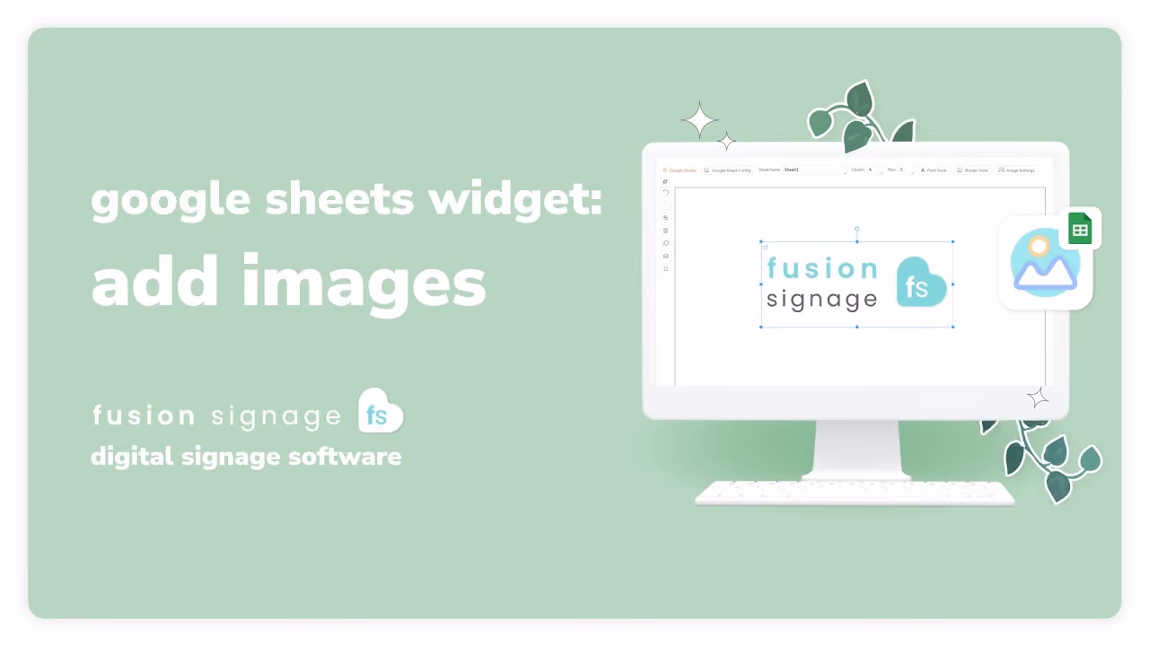 Google Sheets Widget: Add Images
