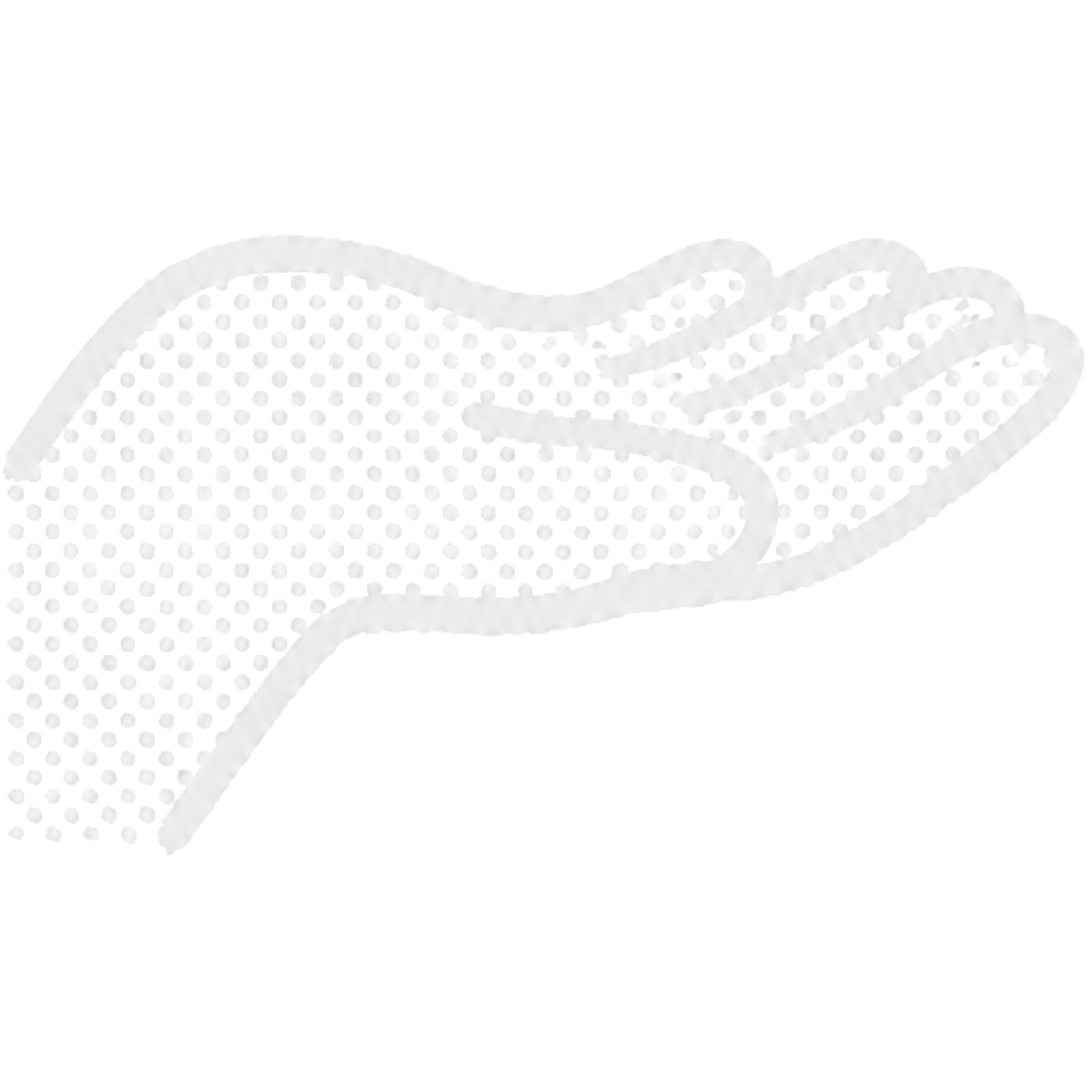 An open hand, waiting
