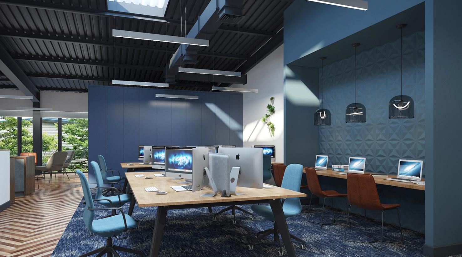Devon Interiors office CGI, first floor
