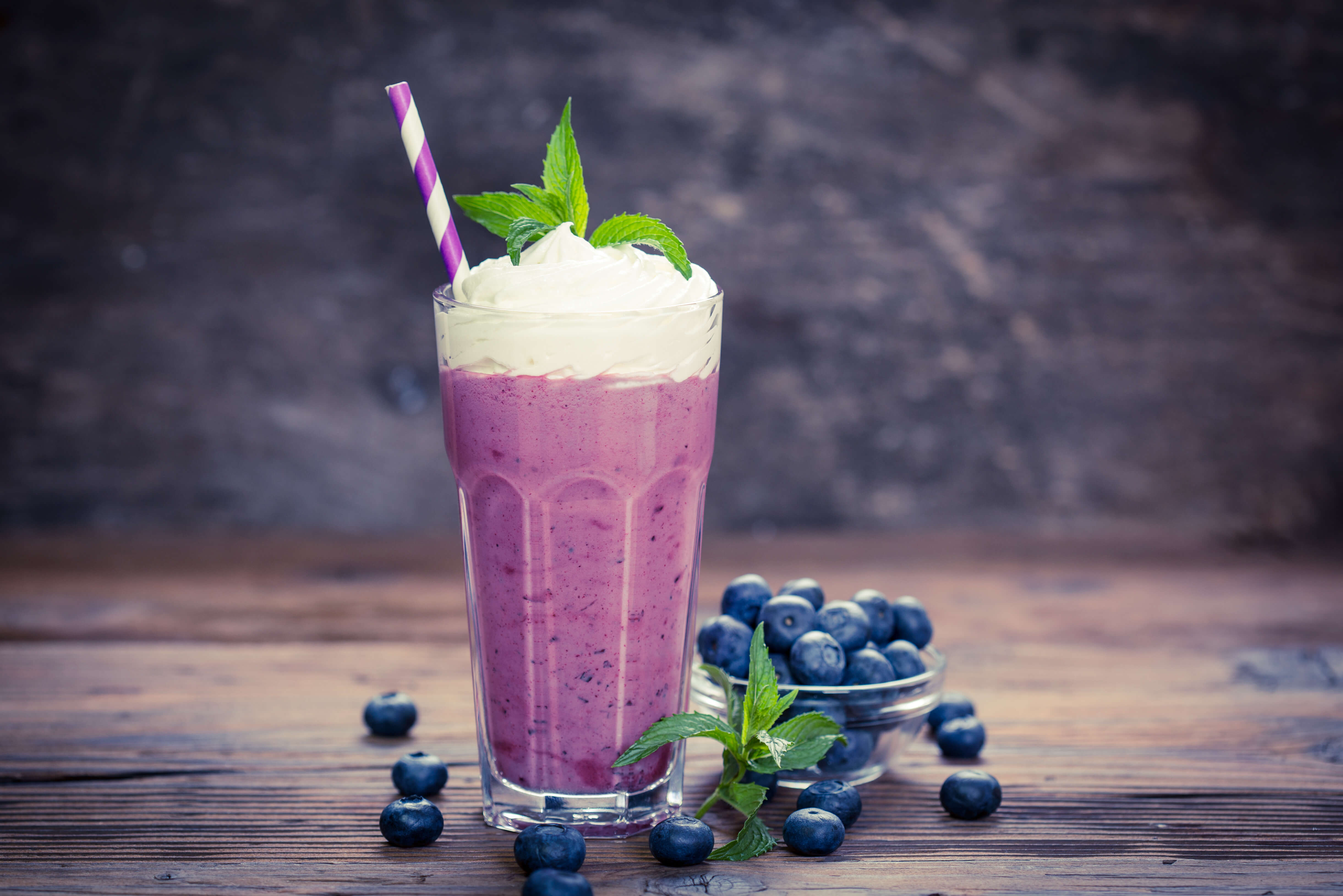 Blueberry milkshake