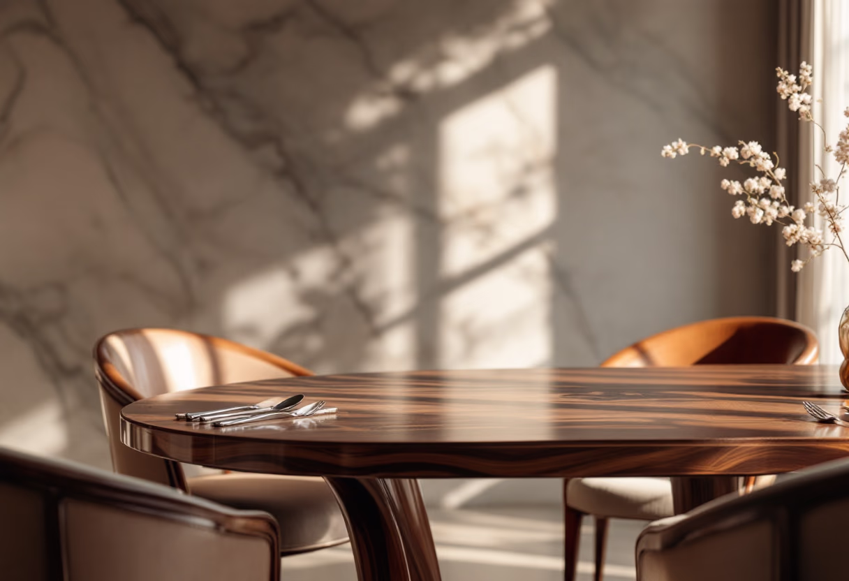 luxury apartment dining area interior (for a real estate tech)