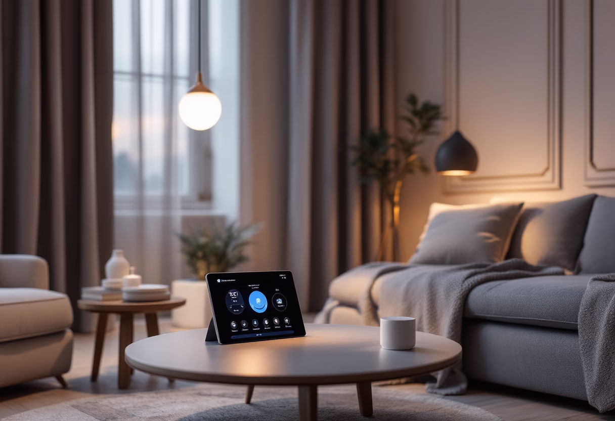 image of smart home technology setup (for a real estate tech)