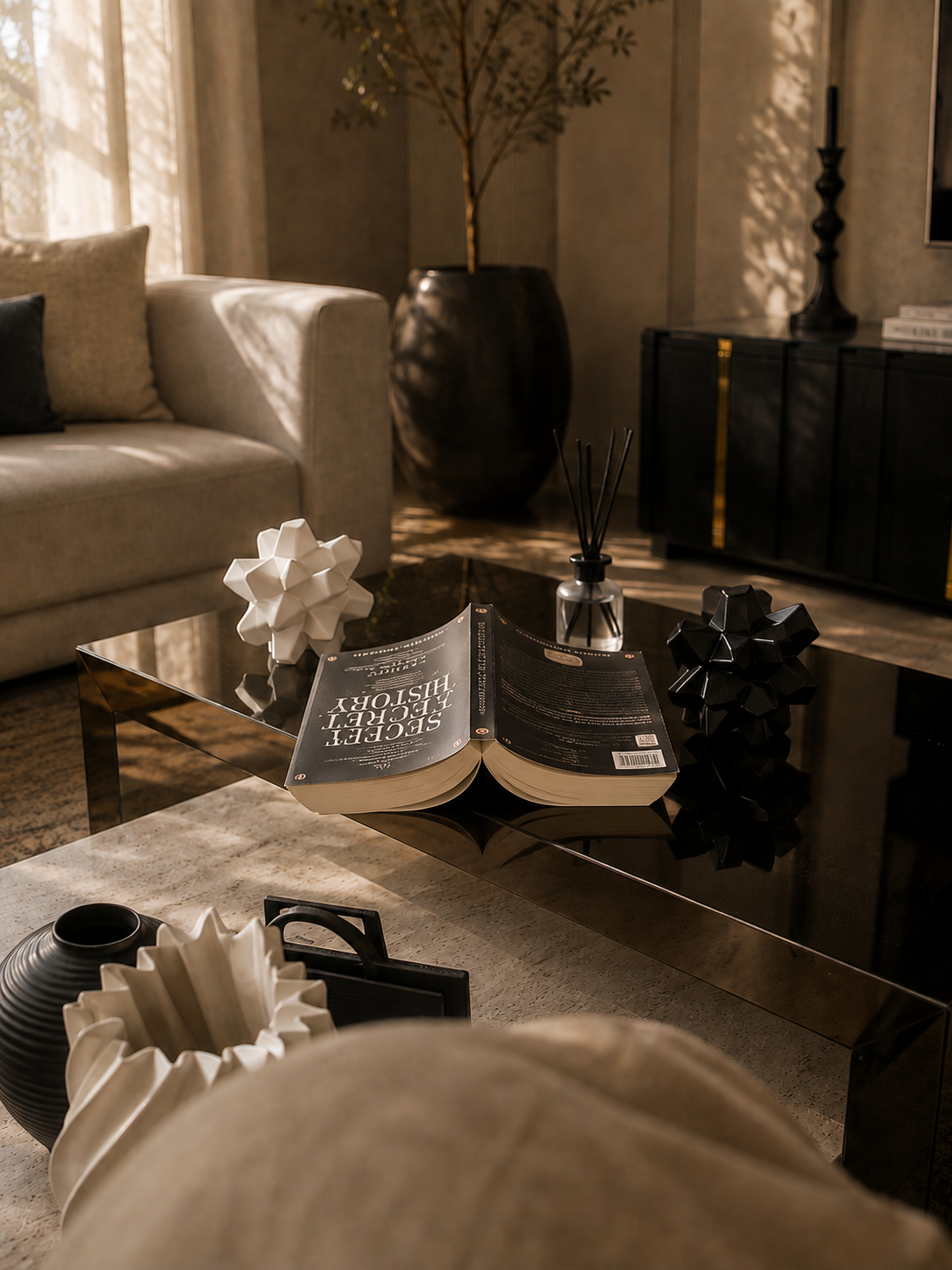 Reading in quiet afternoon light