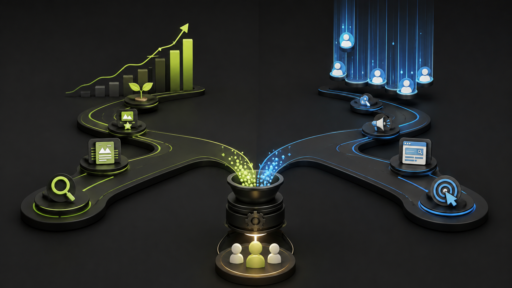 SEO and Google Ads working as complementary customer acquisition channels