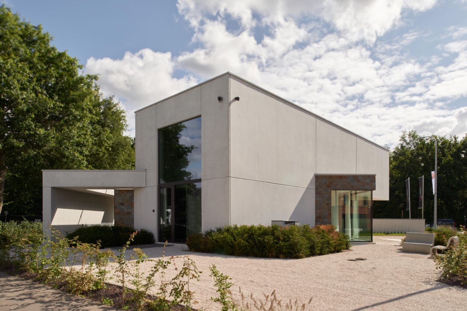 Interieur van de kijkwoning van Concrete House