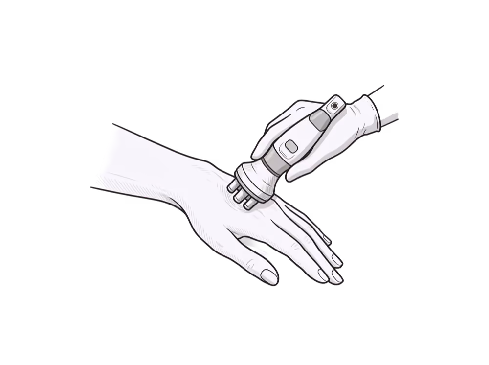 Aquafacial-Pflegebehandlung der Hände