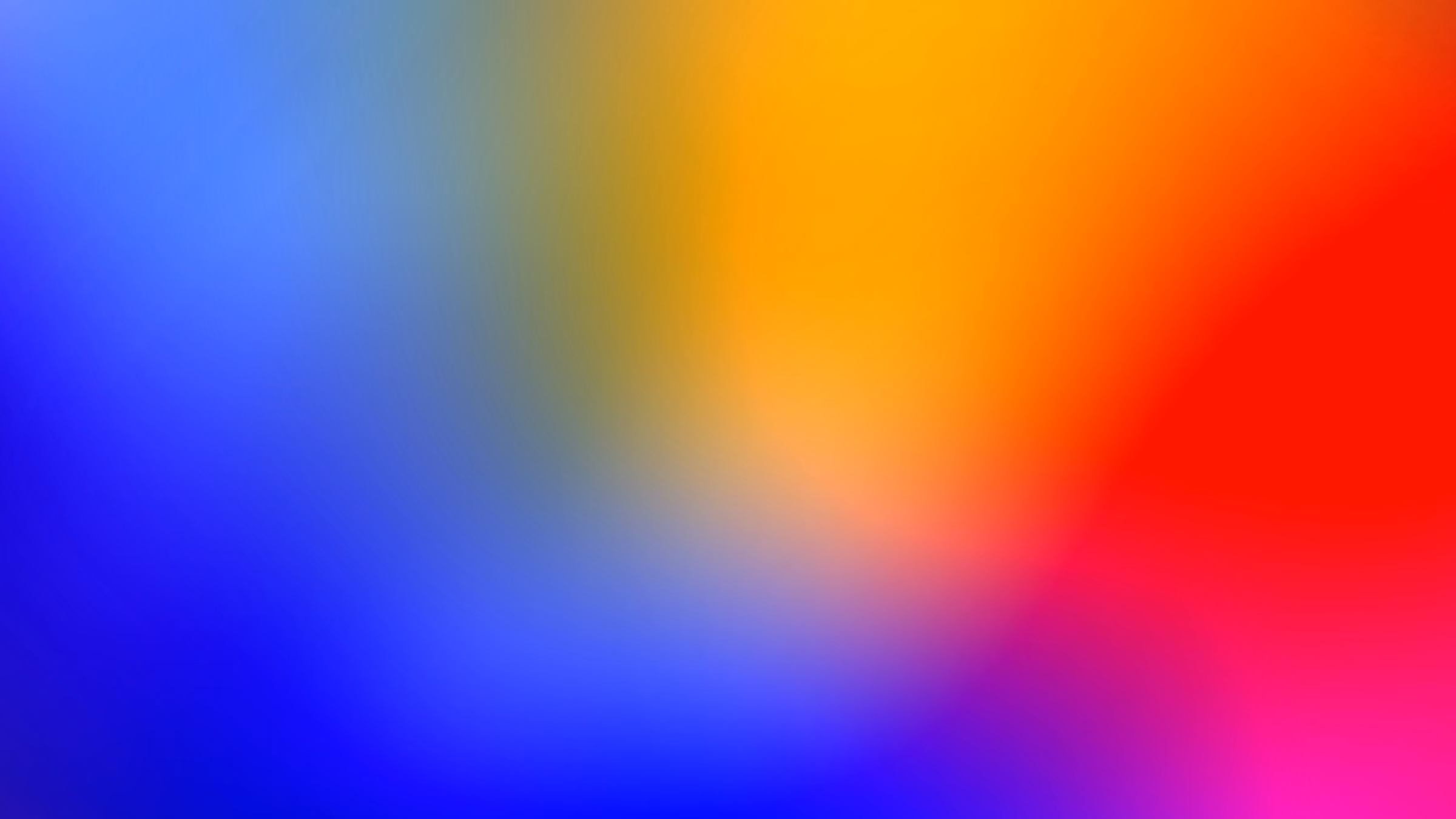 Abstrakter Farbverlauf von Blau über Orange zu Rot und Magenta