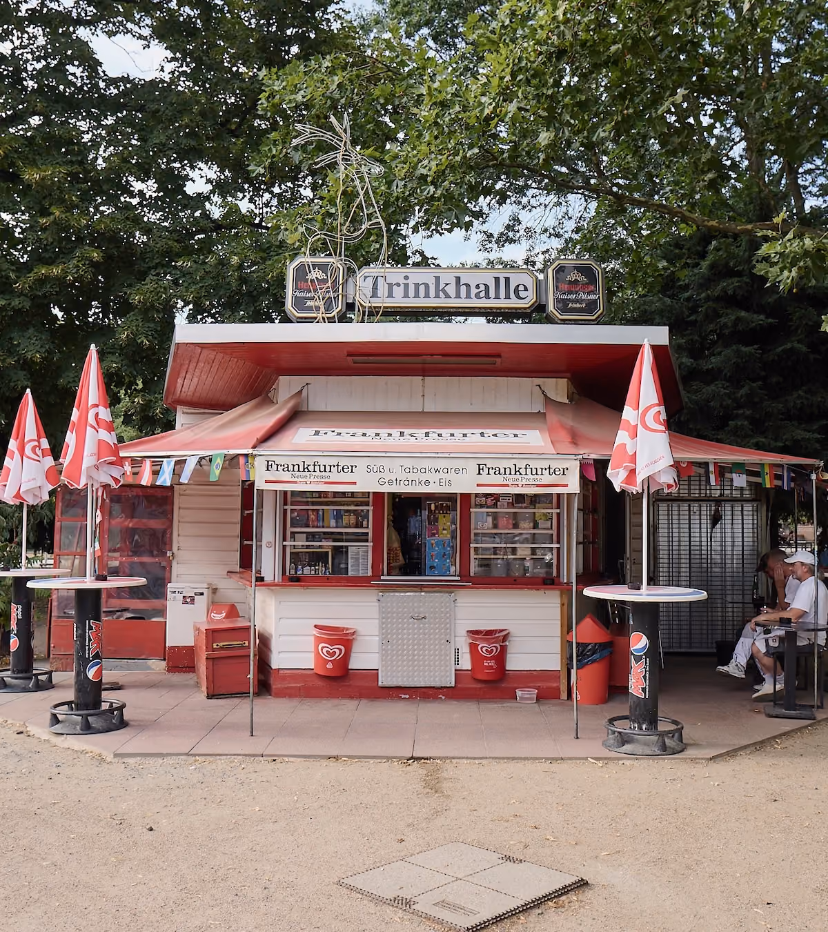 Trinkhalle am Kurfürstenplatz in Frankfurt-Bockenheim
